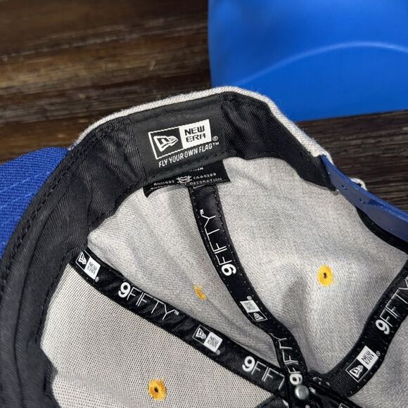 New Era Gray and Blue Golden State Warriors The City Snapback Hat - Picture 6 of 6